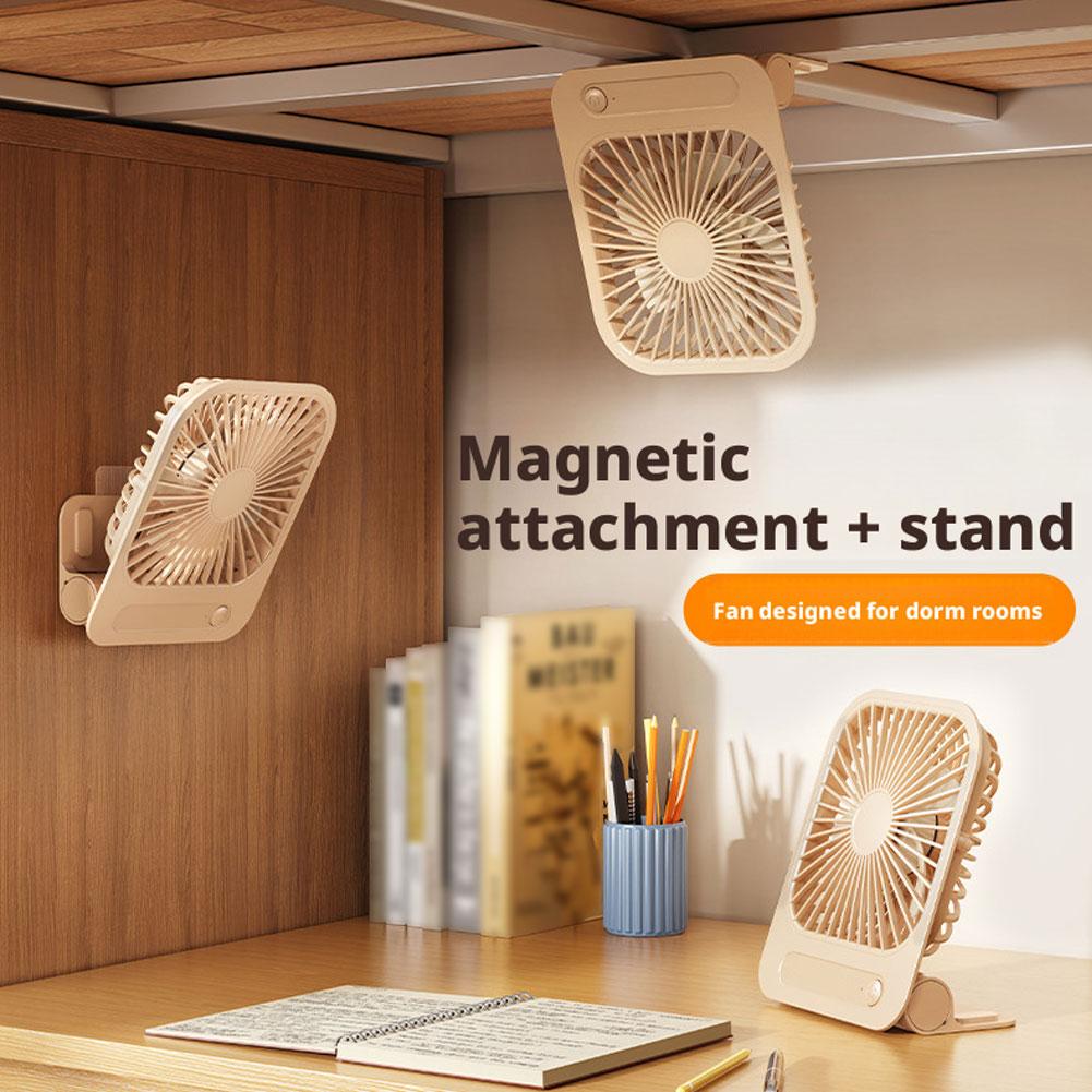 Office Furniture Used - Ultradünner magnetischer Kühlventilator, Tischventilator, USB-wiederaufladbarer Wandventilator,