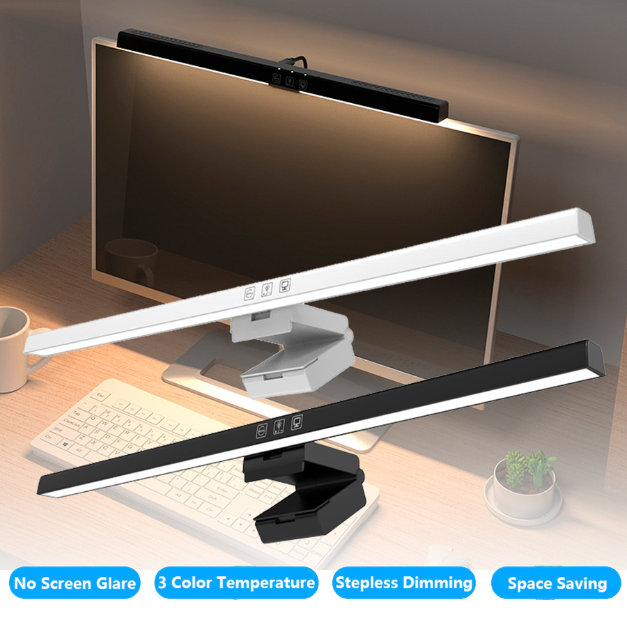 Office Furniture Used - 50cm LED-Monitorleuchte Bildschirm-Hängelampe Stufenlos Dimmbar USB-Schreibtischlampe