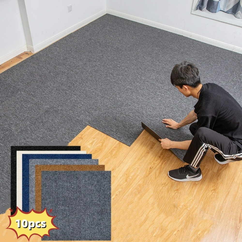Chair Mat Hard Floor - 10 Stück Selbstklebende Teppiche Verdickte Schalldämmende