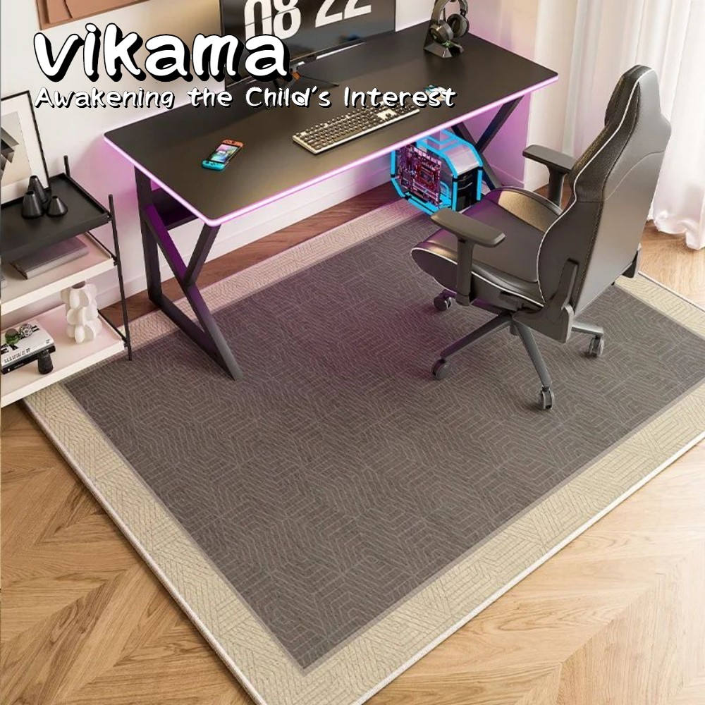 Chair Mat Hard Floor - VIKAMA Schalldichte Stuhlmatte, rutschfeste Bodenteppichunterlage für