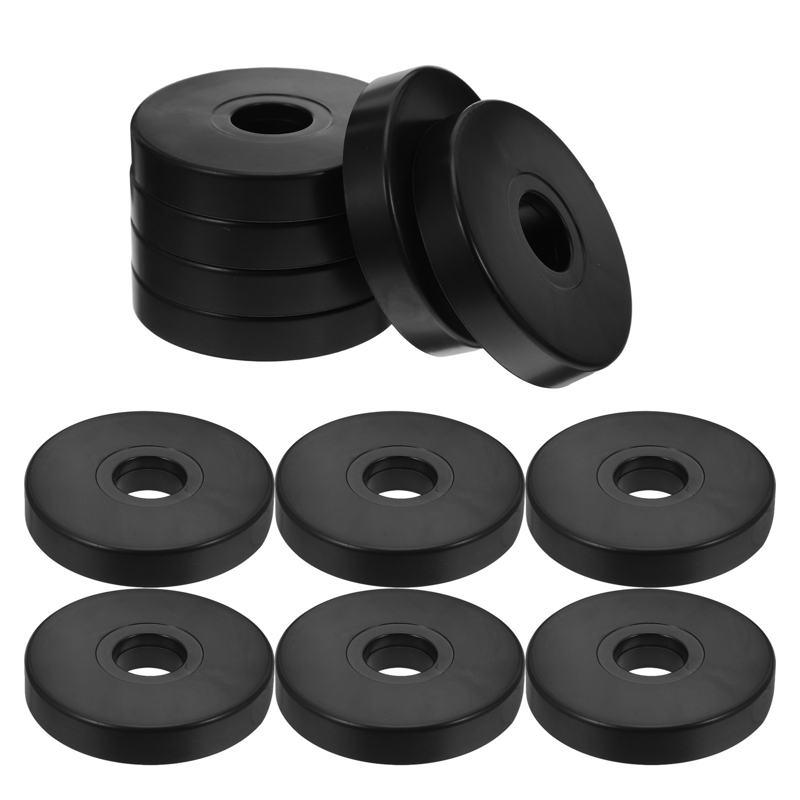 Office Furniture Equipment - 12 Stück Rutschfeste Runde Rollenunterlagen Möbel-Bodenschutz