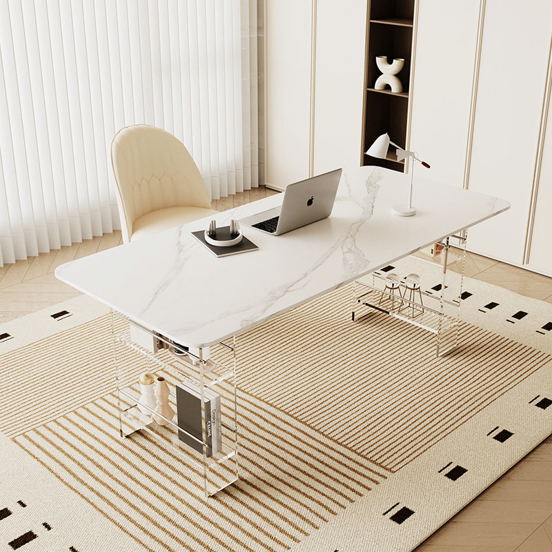 Office Furniture Modern - Nordischer High-End-Schreibtisch aus gesintertem Stein, modernes