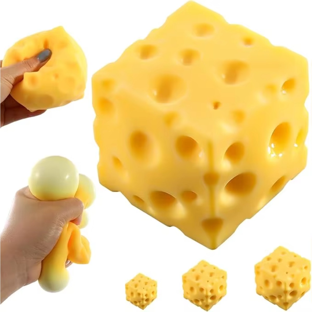 Office Furniture Table - Käse-Stressball Quetschspielzeug Weiches Squeeze-Sensorik-Spielzeug ADHS-Spielzeug Büro-Schreibtisch-Stressabbau