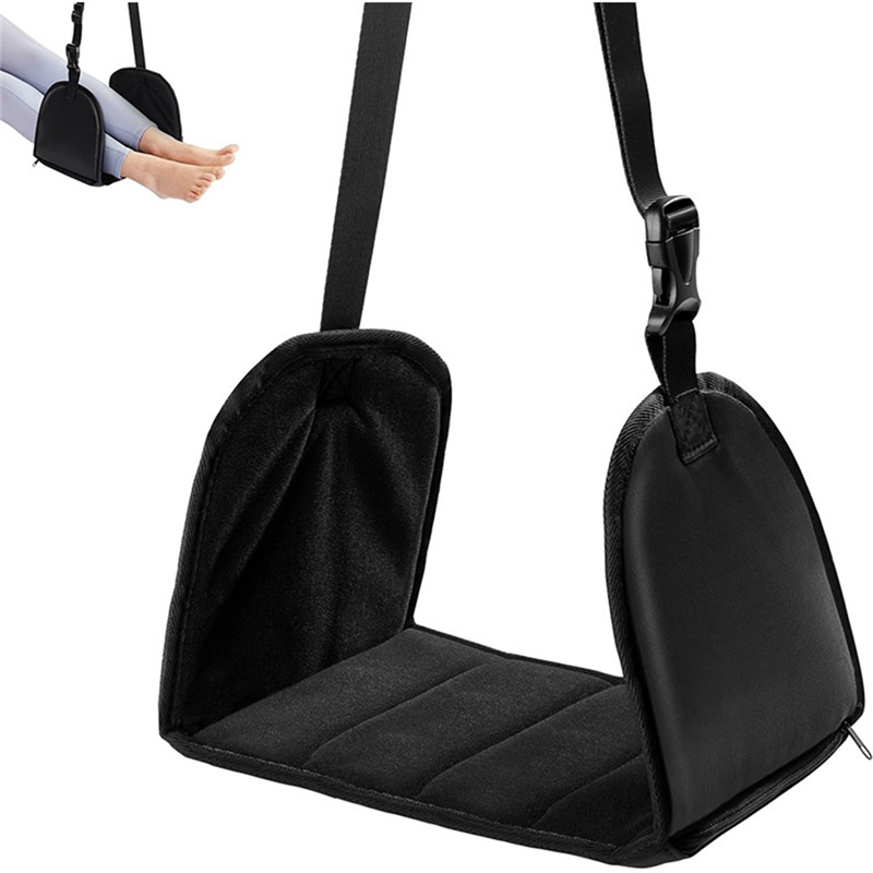 Under Desk Hammock - KYCOR-Fuß-Entspannungs-Hängematte, verstellbare Flugzeug-Fuß-Hängematte für Büro, Reisen,