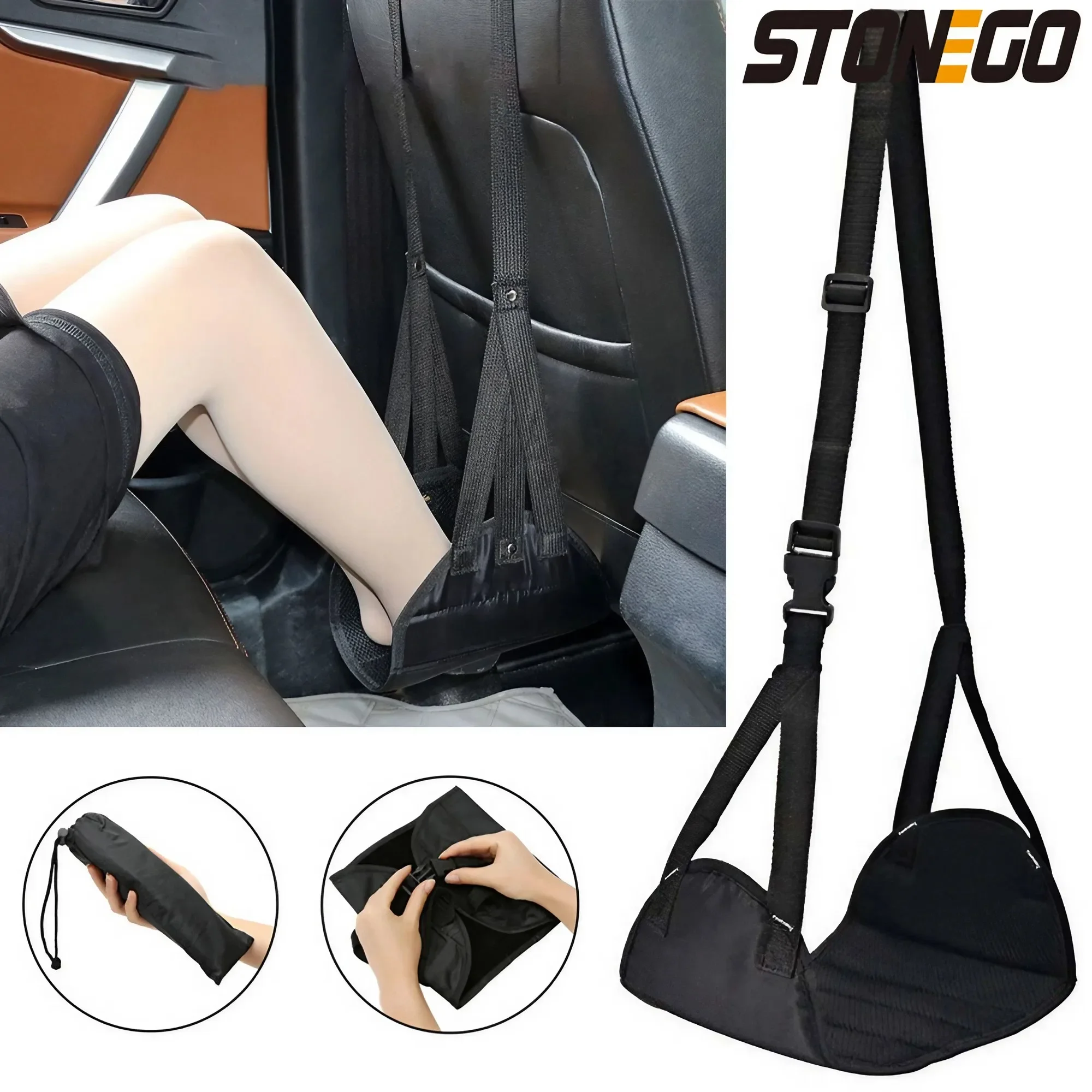 Under Desk Hammock - Auto Fußstütze Tragbare Büro Freizeit Haus
