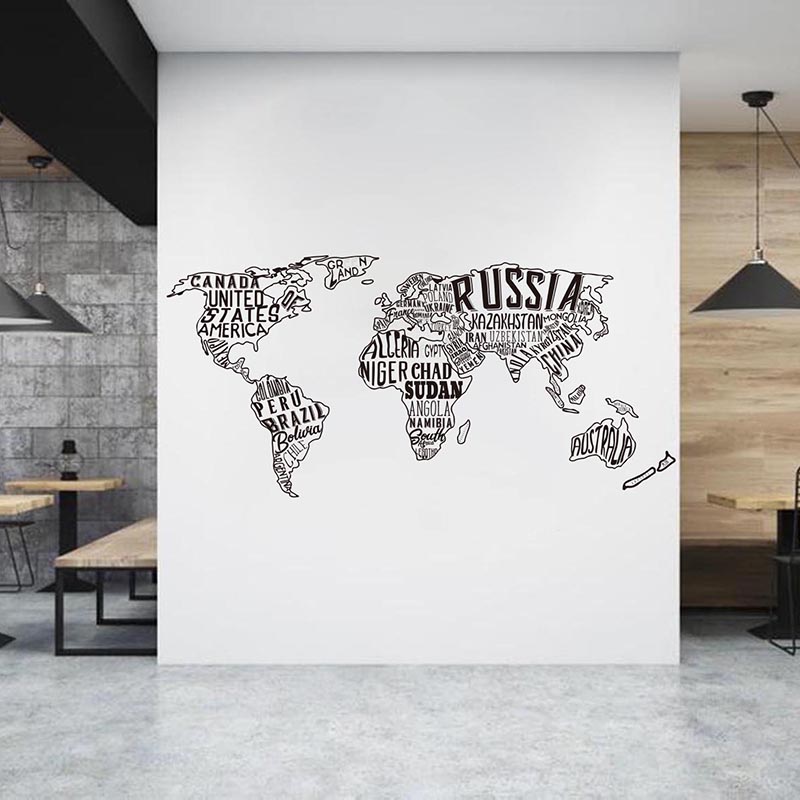 Große Weltkarte Collage Wandau – Office Furniture World Bewertung und Preis