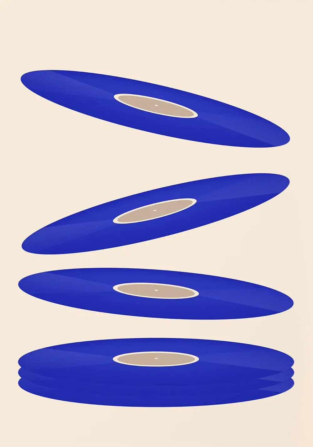 Mid-Century Vinyl-Schallplatte – Office Furniture Used Bewertung und Preis
