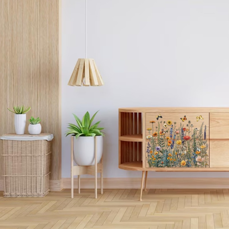 3 Stück Wildblumen-Möbeltransf – Office Furniture Equipment Bewertung und Preis