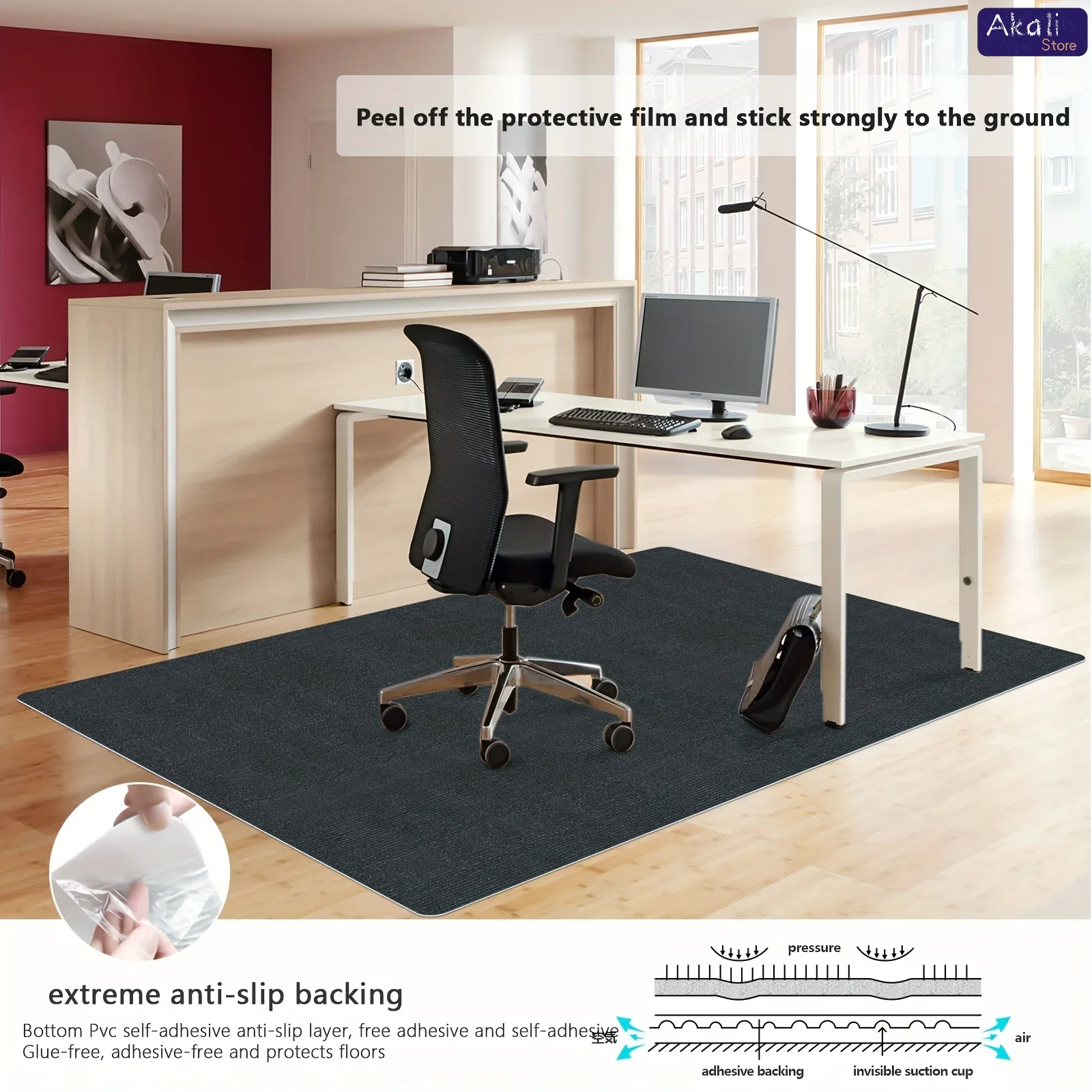 Große Bürostuhlmatte, rutschfe – Chair Mat Hard Floor Bewertung und Preis