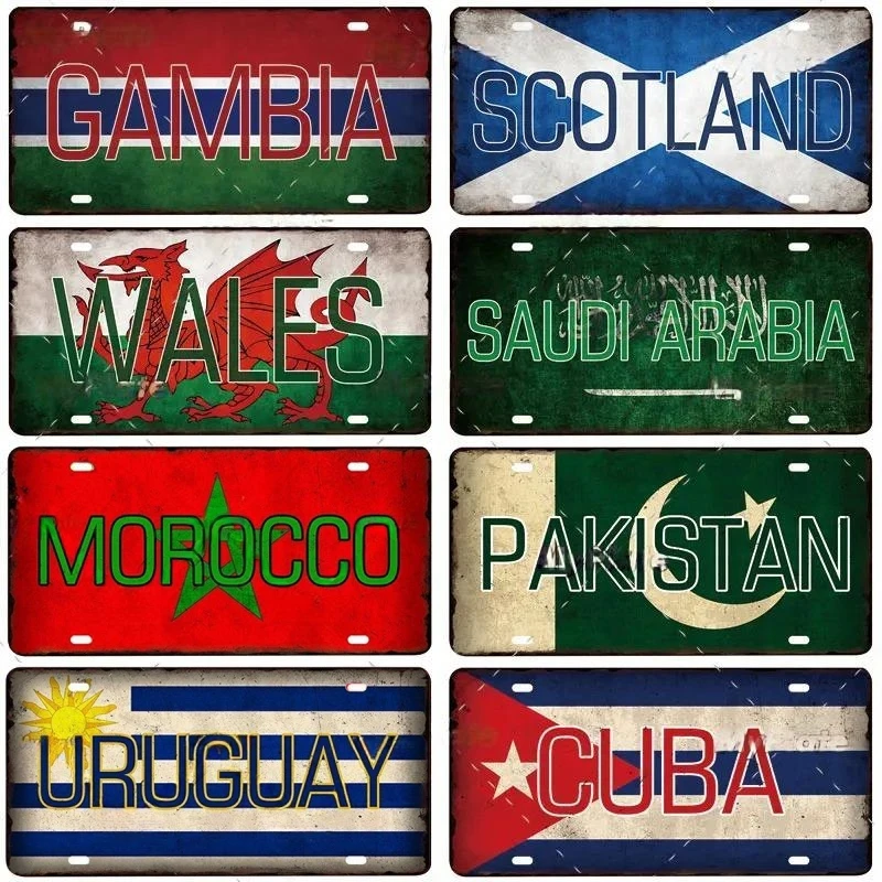 Weltländer-Flaggen Vintage Num – Office Furniture World Bewertung und Preis