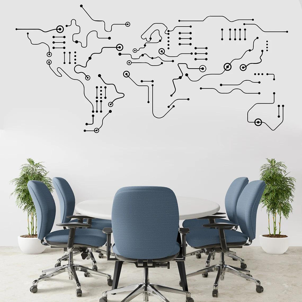 Platine Weltkarte Büro Wandauf – Office Furniture World Bewertung und Preis