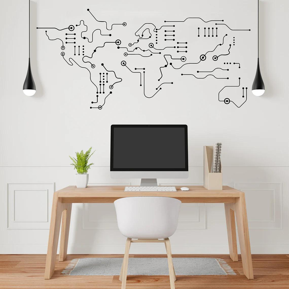 Platine Weltkarte Büro Wandauf – Office Furniture World Bewertung und Preis