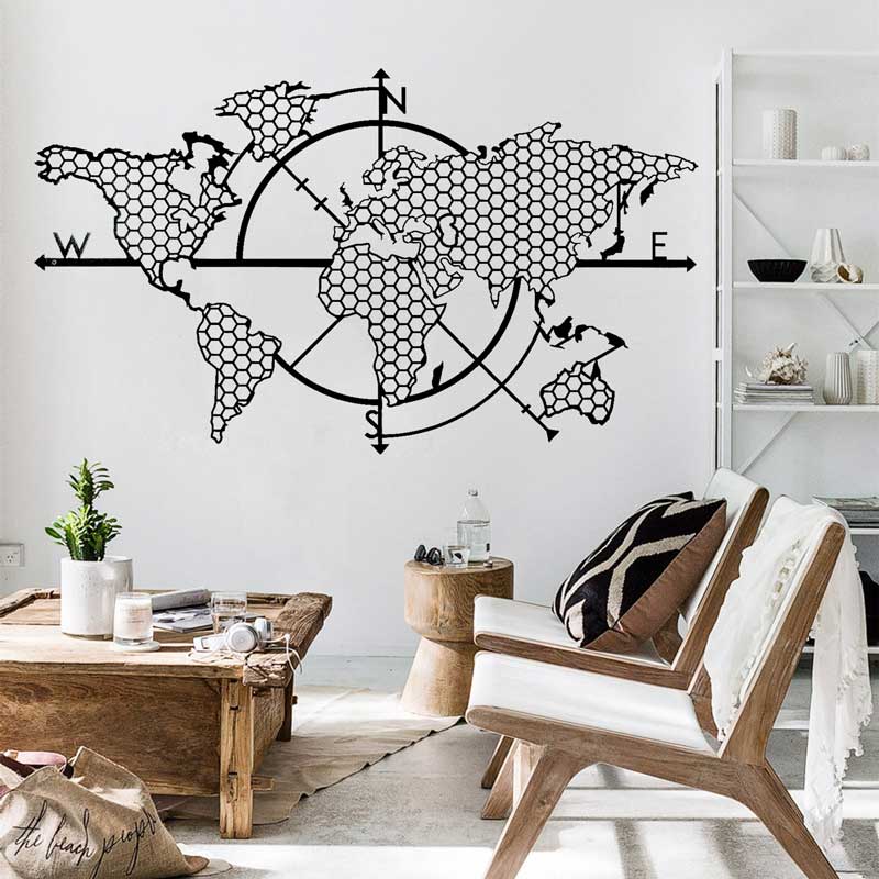 Waben Geometrische Weltkarte K – Office Furniture World Bewertung und Preis