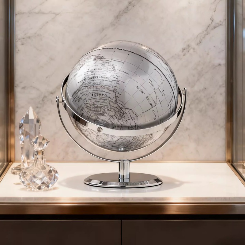 25cm Luxuriöser Silberner Welt – Office Furniture World Bewertung und Preis